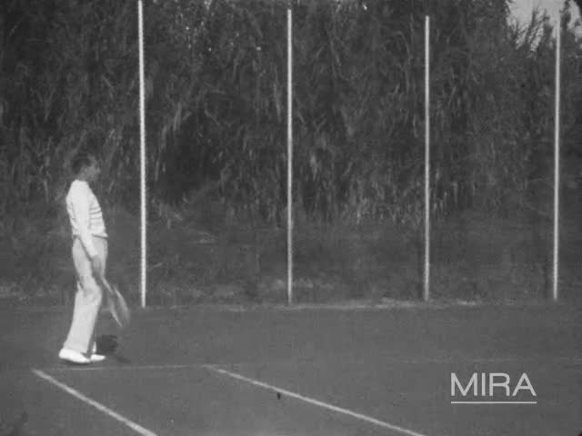 Coupe Davis - Matchs de tennis avec Henri Cochet et Simonne Mathieu
